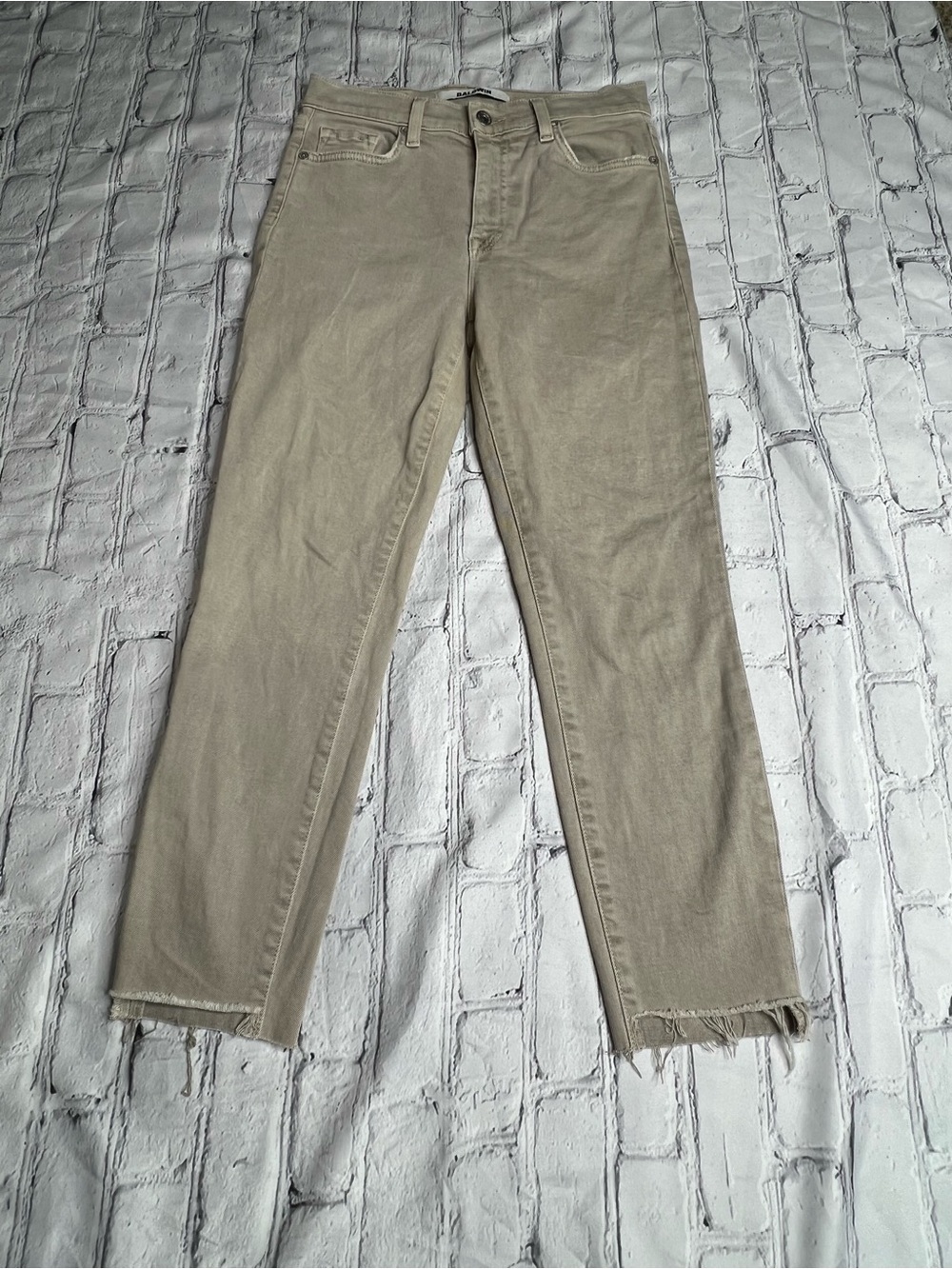 Baldwin women’s taupe jeans rivington skinny crop 27